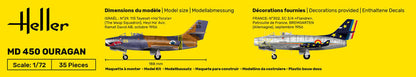 Heller STARTER KIT MD 450 Ouragan 1:72