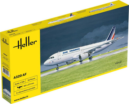Heller 1/125 Scale Airbus A320 Air France Plastic Model Kit 80448