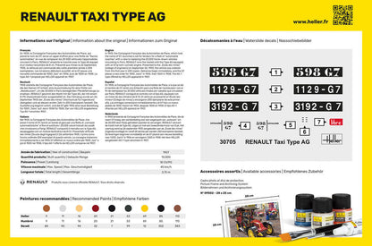 Heller 1/24 Renault Taxi Type AG Plastic Model Kit 30705