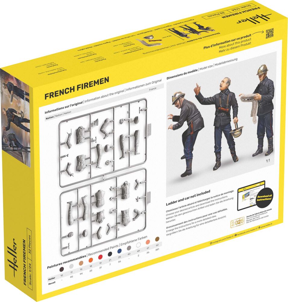 Heller STARTER KIT Feuerwehrmanner 1:24