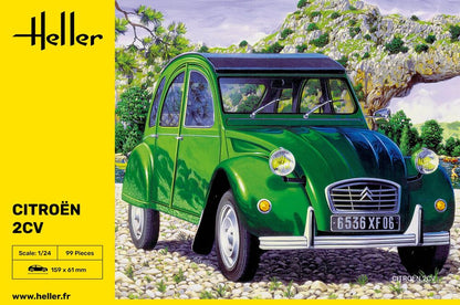 Heller 1/24 Scale Citroen 2CV Gift Set Model Kit 56765