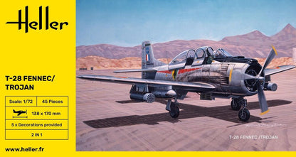 Heller 1/72 North American T-28 Fennec/Trojan Model Kit 80279