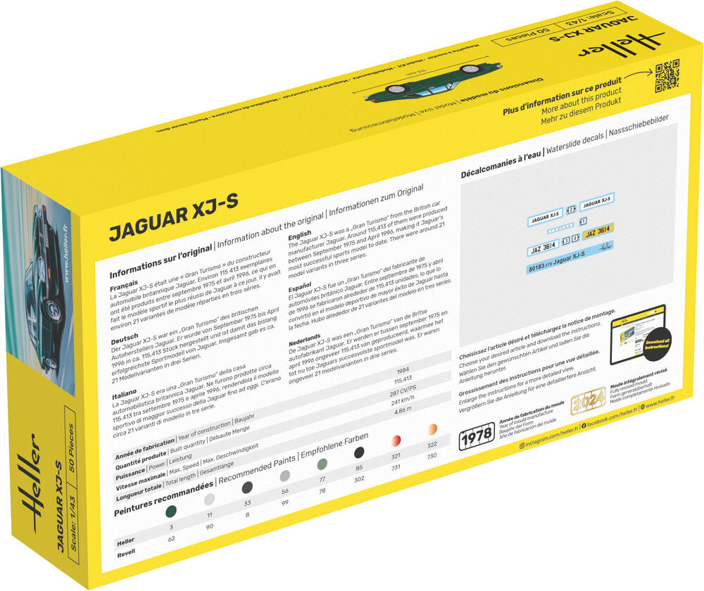 Heller STARTER KIT Jaguar XJ-S 1:43