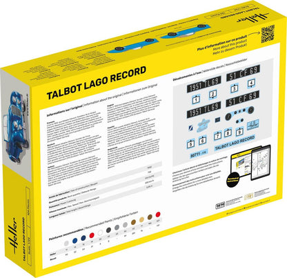 Heller STARTER KIT Talbot Lago Record 1:24