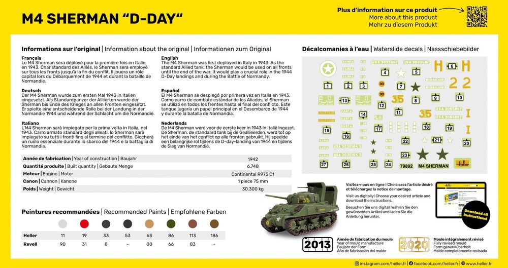 Heller M4 Sherman D-Day 1:72