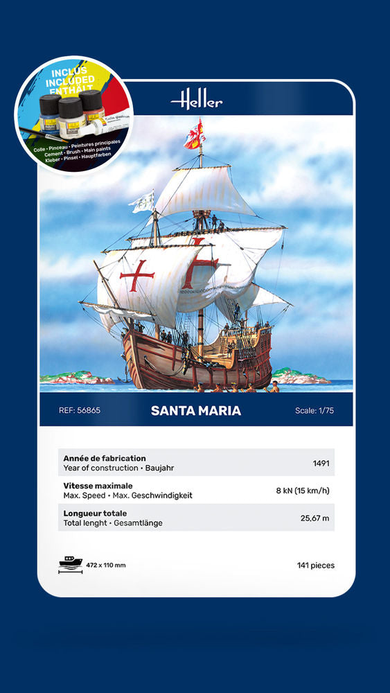 Heller STARTER KIT Santa Maria 1:75