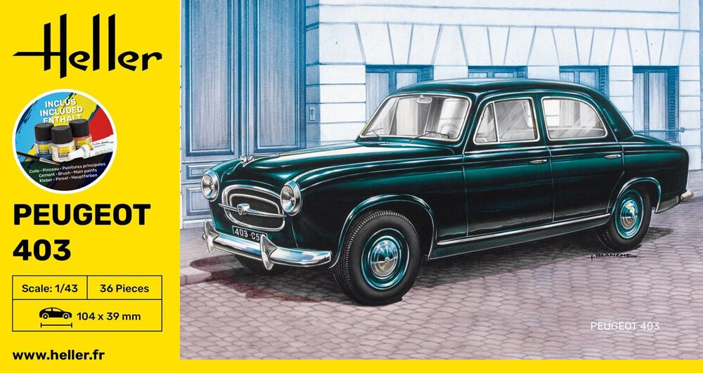 Heller STARTER KIT Peugeot 403 1:43