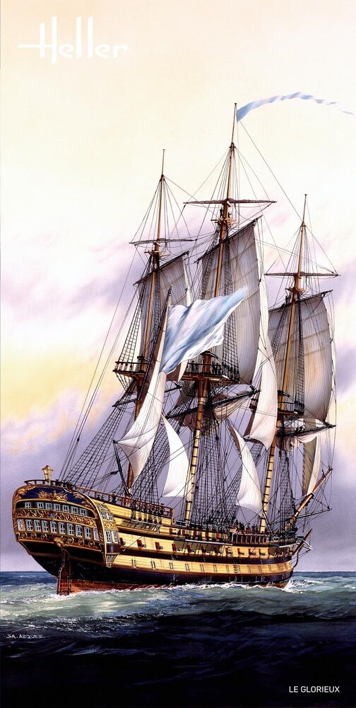 Heller 1/150 Le Glorieux French Ship of the Line Model Kit 80889