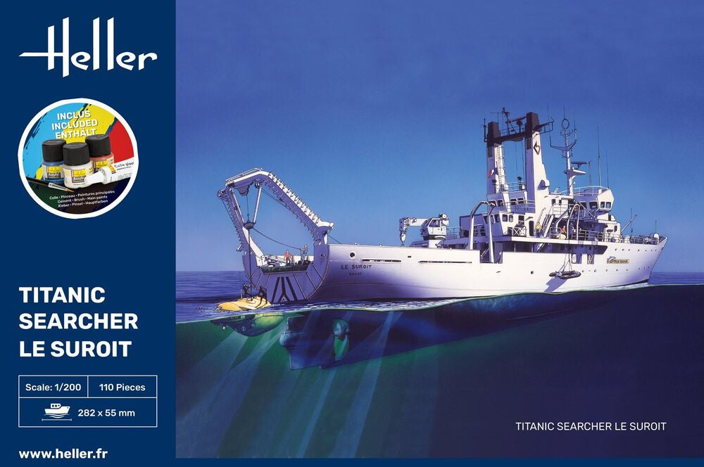 Heller STARTER KIT Titanic Searcher Le Suroit 1:200