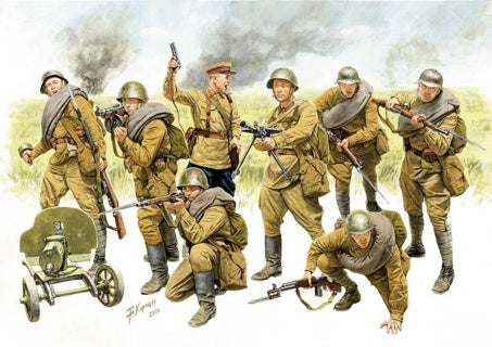 Zvezda 1/35 scale Red Army infantry figure set Z3526