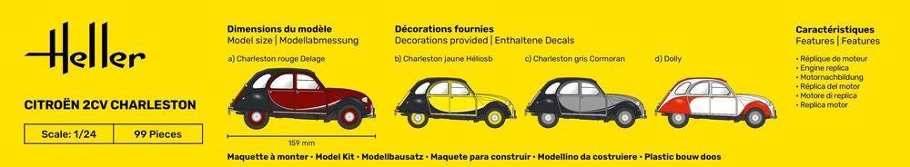 Heller - Gift Set Citroen 2CV Charleston 56766