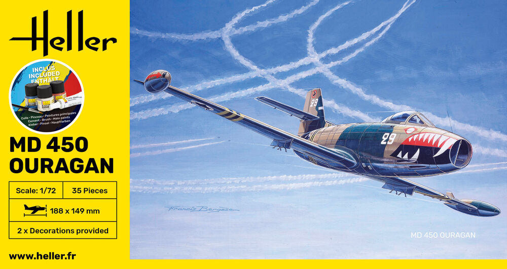 Heller STARTER KIT MD 450 Ouragan 1:72