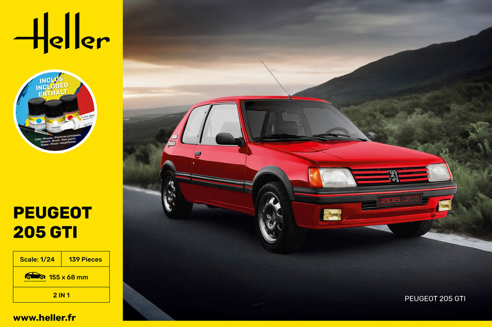 Heller - Gift Set Peugeot 205 GTI 58705