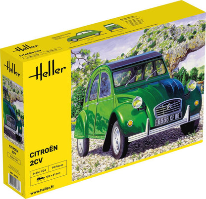 Heller 1/24 Scale Citroen 2CV Gift Set Model Kit 56765