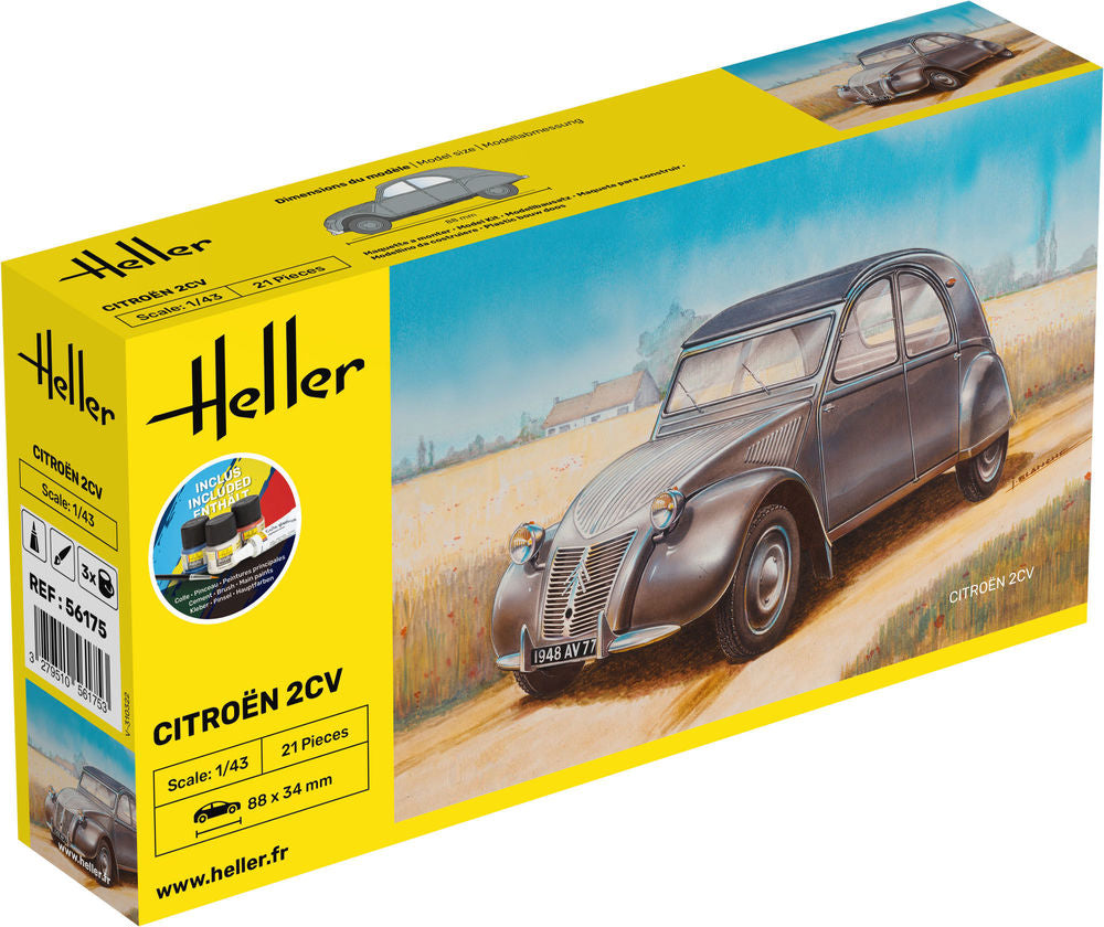 Heller STARTER KIT Citroen 2 CV 1:43
