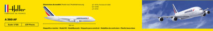 Heller 1/125 Scale Airbus A380 Air France Model Kit 80436