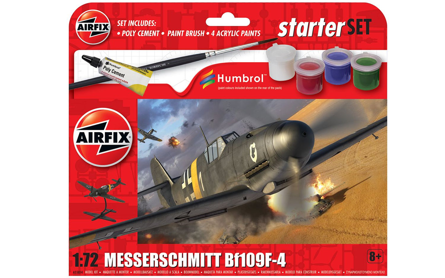1/72 Airfix - Messerschmitt Bf109F-4Starter Set