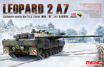 Meng 1/35 Leopard 2A7 German Main Battle Tank model kit TS-027, box art