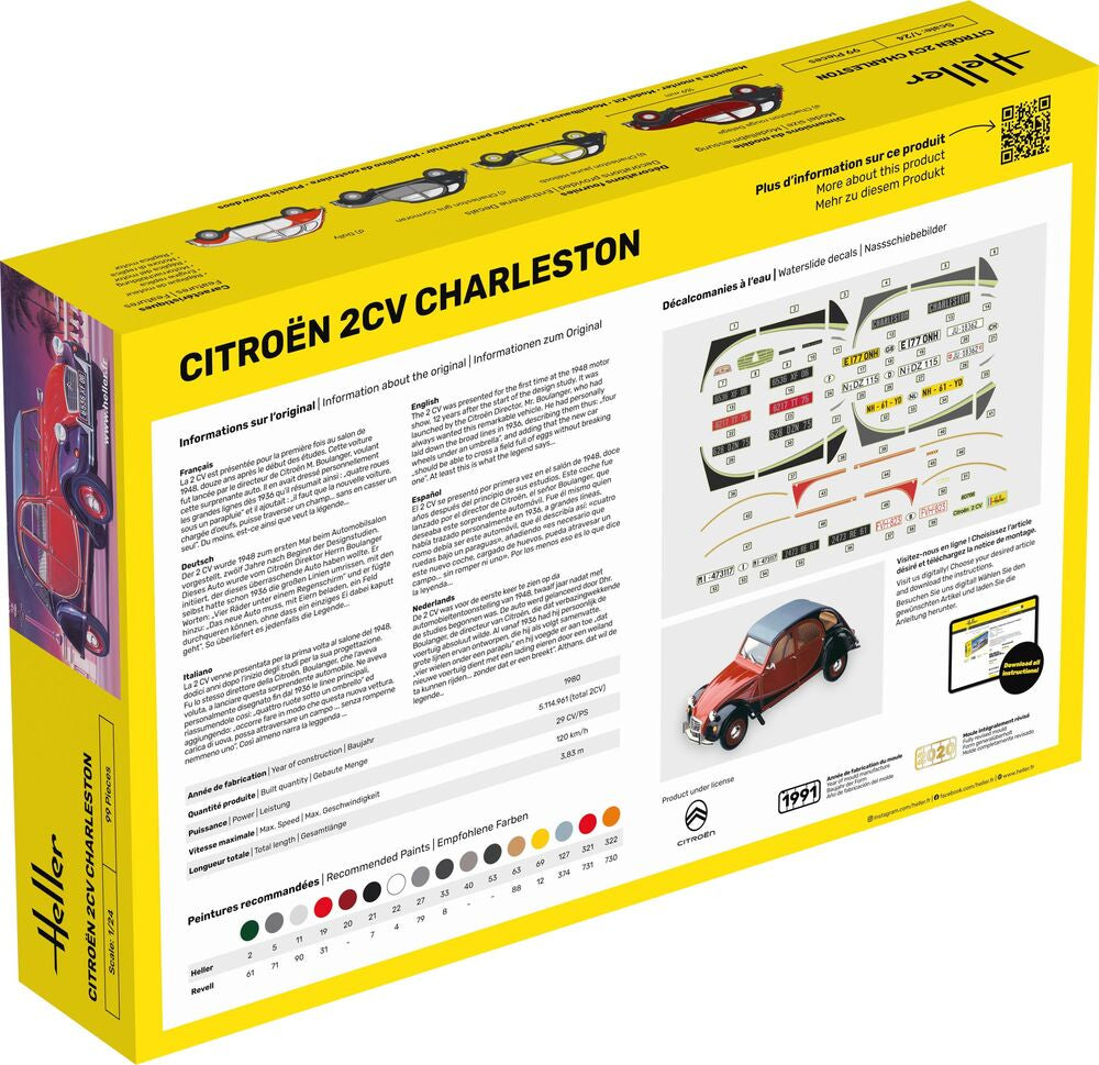 Heller - Gift Set Citroen 2CV Charleston 56766