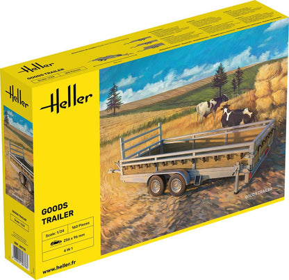 Heller 1/24 Goods Trailer Plastic Model Kit 80778
