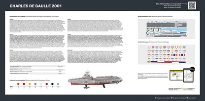 Heller 1/400 Charles de Gaulle Aircraft Carrier Model Kit 81072