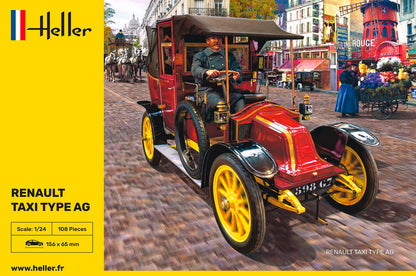 Heller 1/24 Renault Taxi Type AG Plastic Model Kit 30705