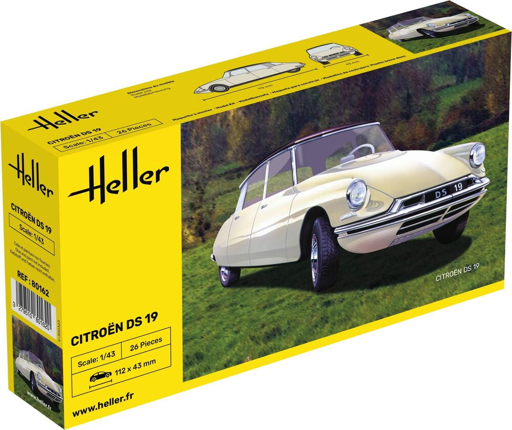 Heller 1/43 Citroen DS 19 Gift Set Model Kit 56162