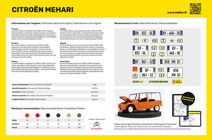 Heller 1/24 Citroen Mehari Plastic Model Kit 80760