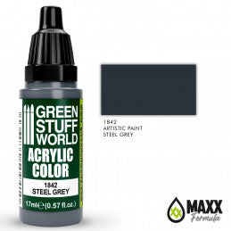 Green Stuff World - Acrylic Color 1842 Steel Grey