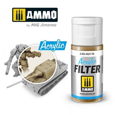 Ammo by MIG Acrylic Filter - A.MIG-0824 Tan