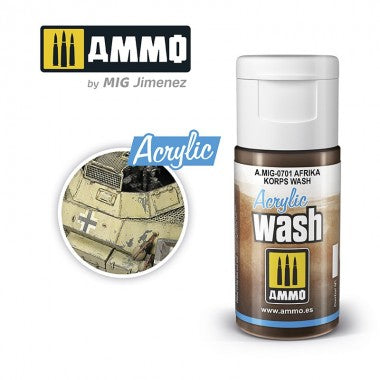 Ammo by MIG Acrylic Wash - A.MIG-0701 Afrika Korps Wash