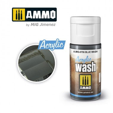 Ammo by MIG Acrylic Wash - A.MIG-0706 Blue Wash