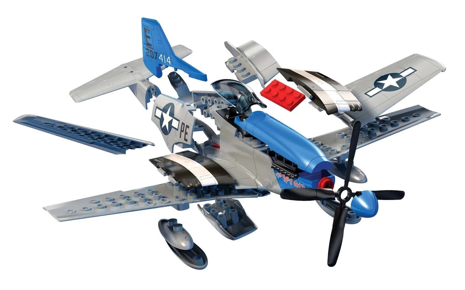 Airfix Quickbuild - D-Day Mustang P-51D - Product Image