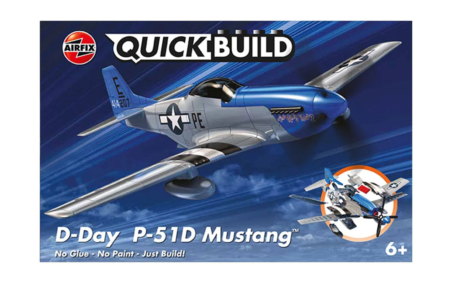 Airfix Quickbuild - D-Day Mustang P-51D - Product Image