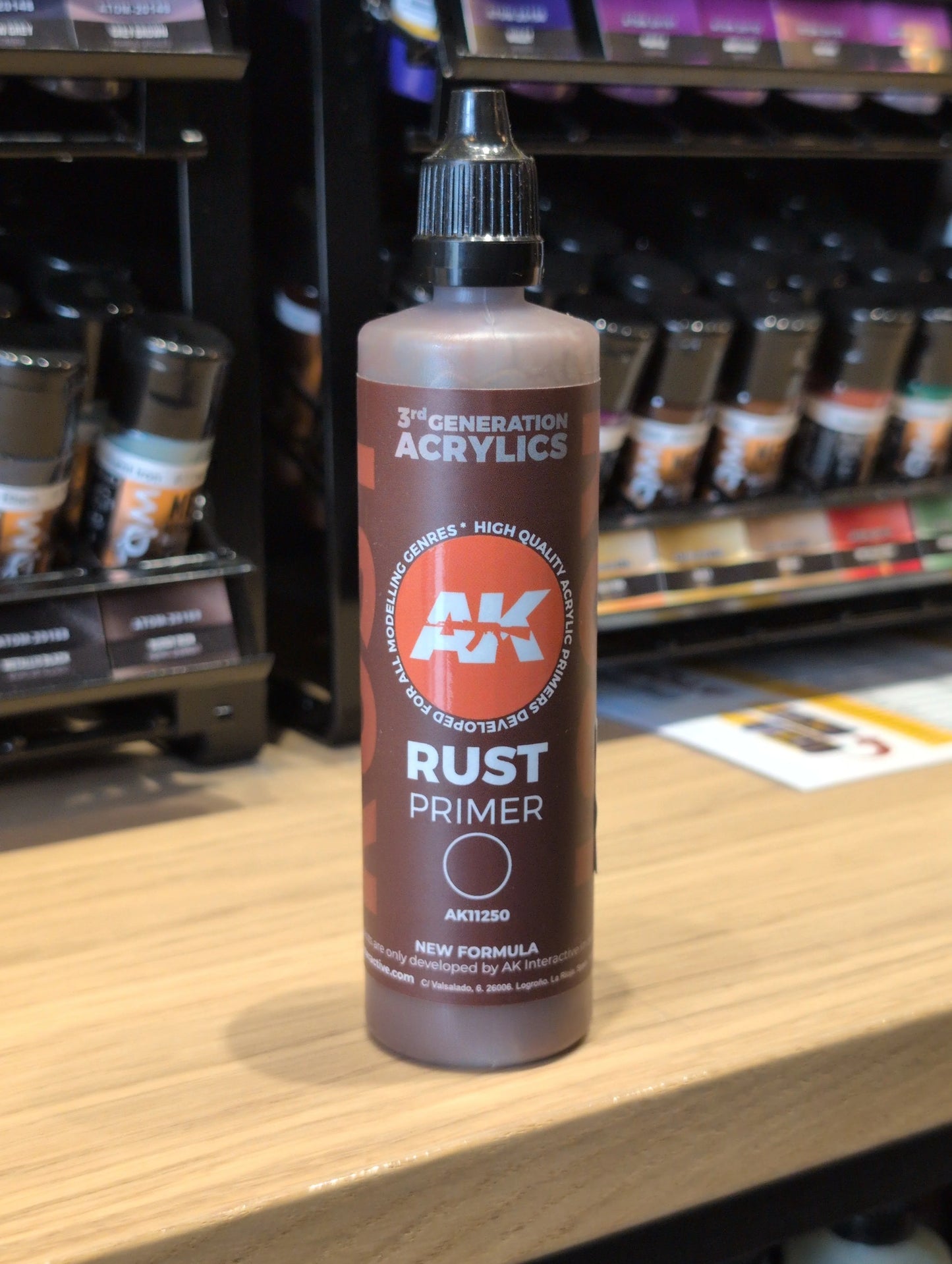 AK Interactive - 3rd Generation Acrylic Surface Primer 100ml - Rust - Product Image