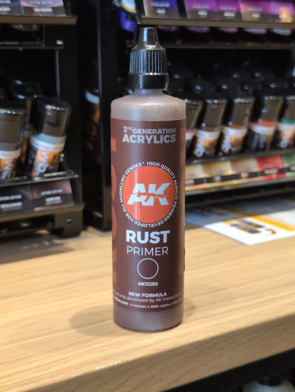 AK Interactive - 3rd Generation Acrylic Surface Primer 100ml - Rust - Product Image