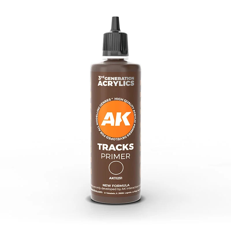 AK Interactive - 3rd Generation Acrylic Surface Primer 100ml - Tracks - Product Image