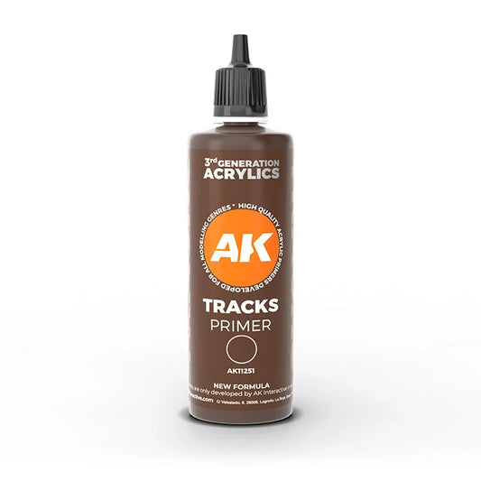 AK Interactive - 3rd Generation Acrylic Surface Primer 100ml - Tracks - Product Image