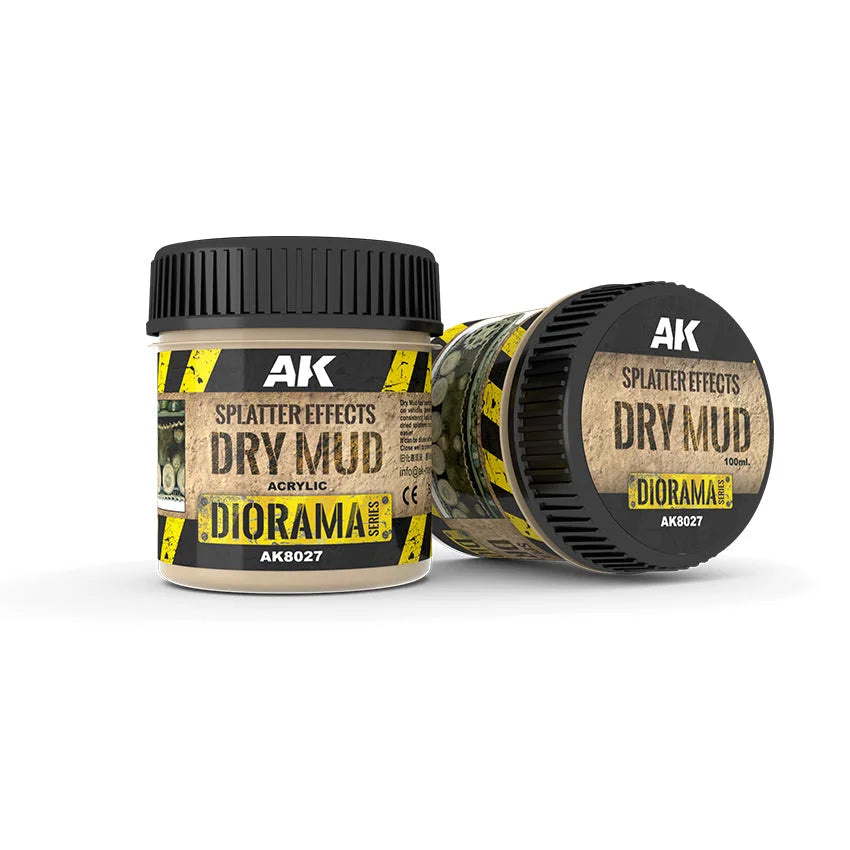 AK Interactive - Acrylic Splatter Effects Dry Mud 100ml - Product Image