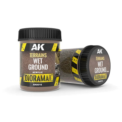 AK Interactive - Acrylic Terrains Wet Ground 250ml - Product Image