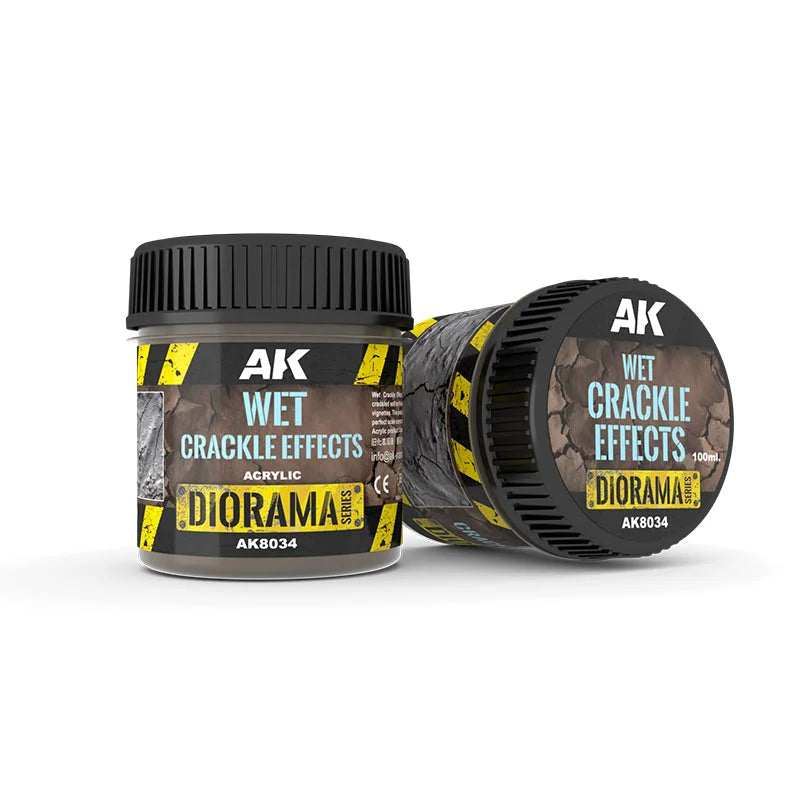 AK Interactive - Acrylic Wet Crackle Effects 100ml - Product Image