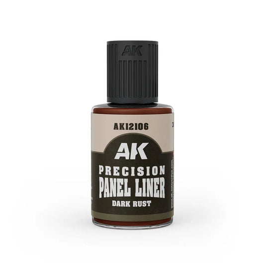 AK Interactive - Precision Panel Liner - Dark Rust - Product Image