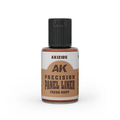 AK Interactive - Precision Panel Liner - Fresh Rust - Product Image