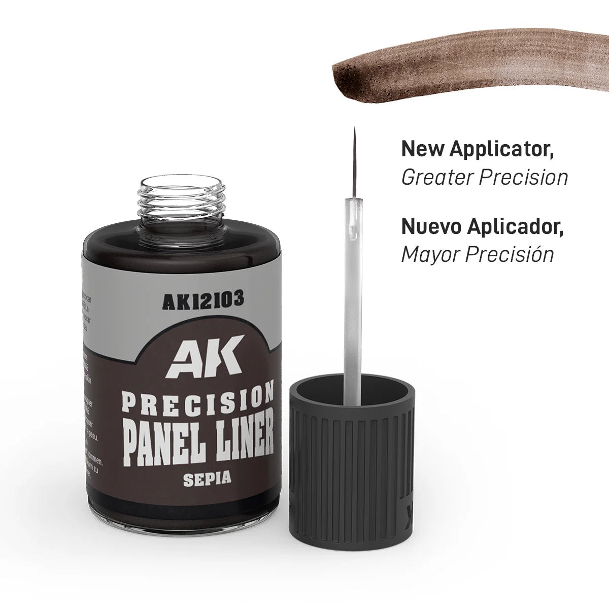AK Interactive - Precision Panel Liner - Sepia - Product Image
