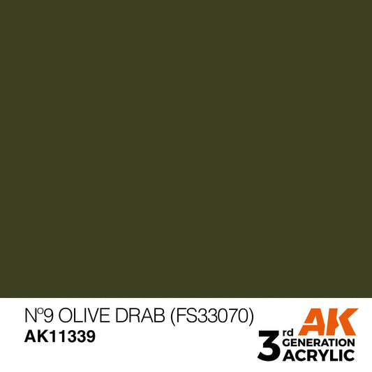 AK11339 - AFV Series - Nº9 Olive Drab (FS33070) - Product Image
