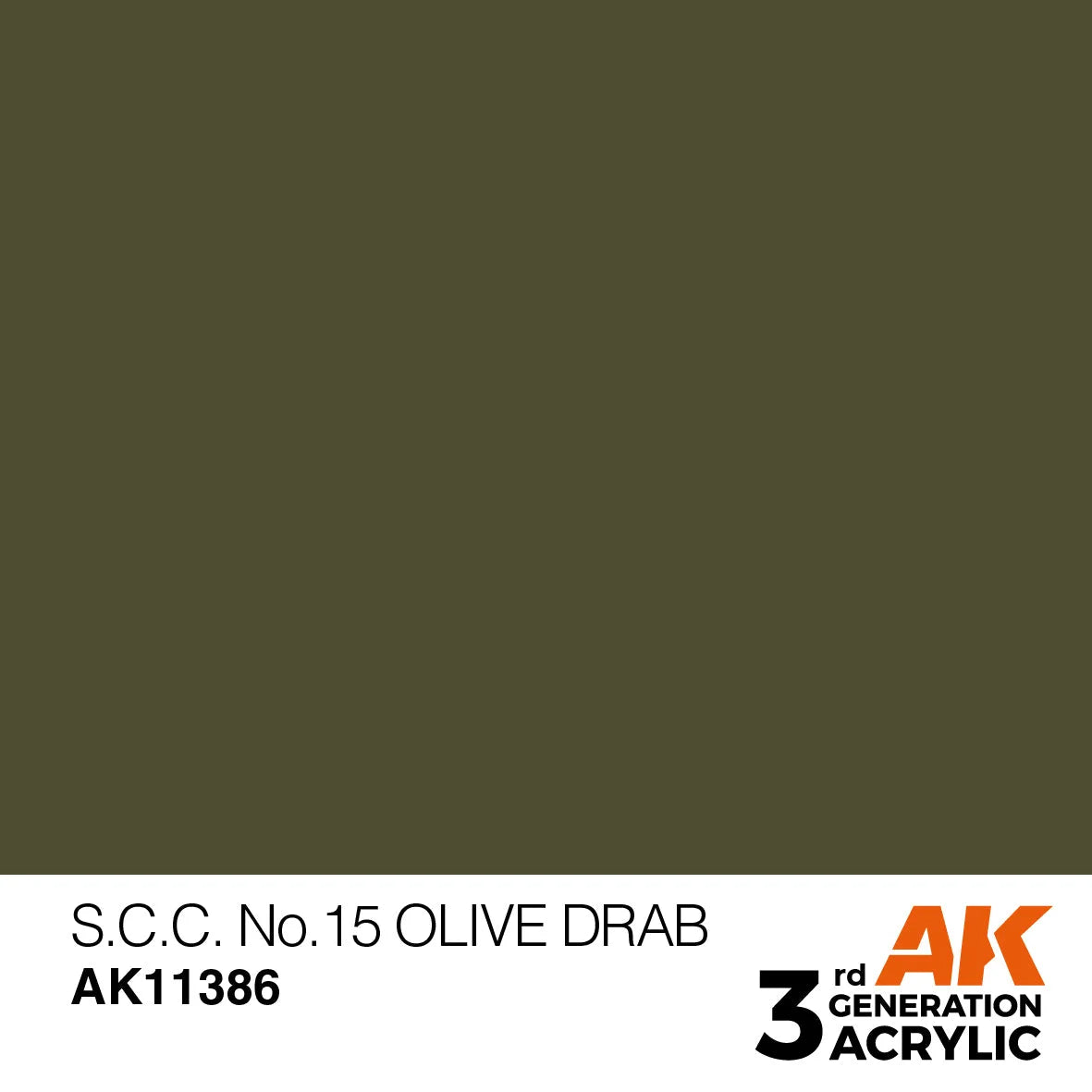 AK11386 - AFV Series - S.C.C. No.15 Olive Drab - Product Image