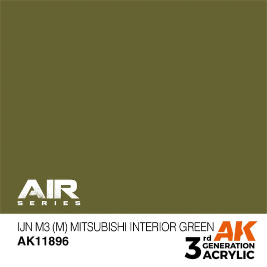 AK11896 - AIR Series - IJN M3 (M) Mitsubishi Interior Green - Product Image