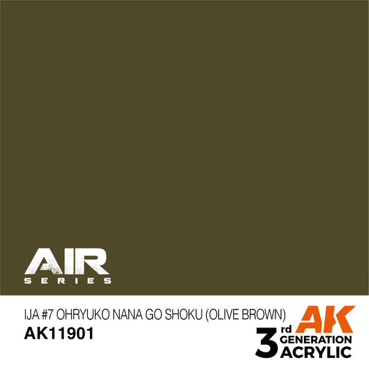 AK11901 - AIR Series - IJA #7 Ohryuko Nana Go Shoku (Olive Brown) - Product Image