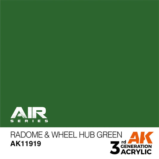 AK11919 - AIR Series - Radome & Wheel Hub Green - Product Image