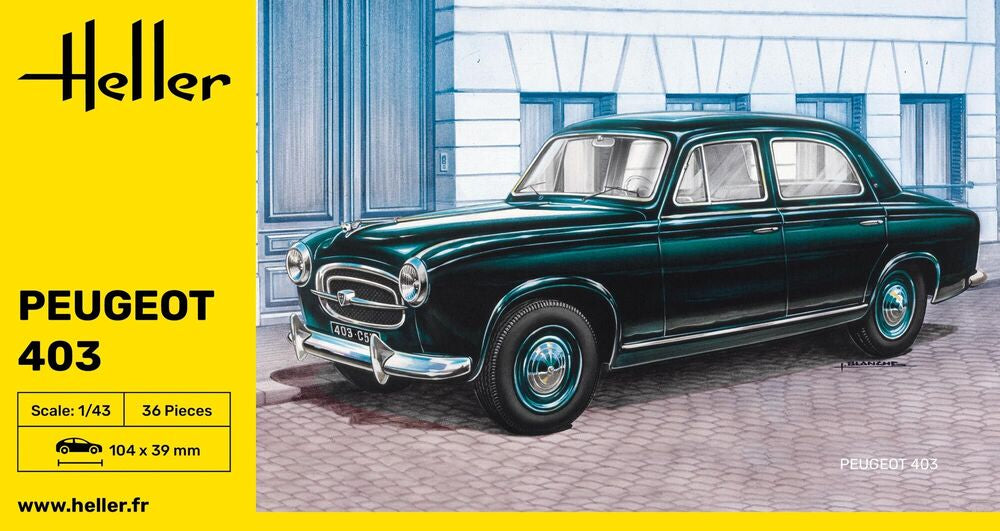 Heller 1/43 Peugeot 403 Plastic Model Kit 80161